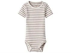 Name It body deauville mauve med striber